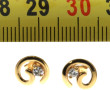 Paire de BO en or jaune 18 cts (750ème) 
