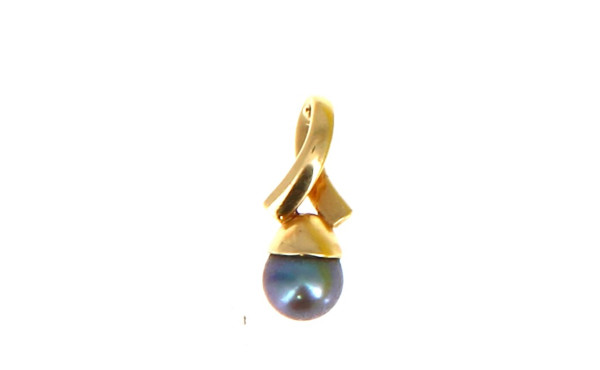 Pendentif en or jaune 18 carats et perle