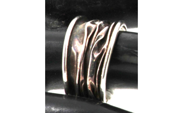 Bague jonc travaillé en argent 925ème, p