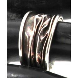 Bague jonc travaillé en argent 925ème, p
