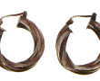 Paire de BO créoles en argent 925ème, di