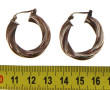 Paire de BO créoles en argent 925ème, di
