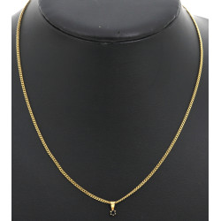 Petit pendentif en or et saphir, poids 0