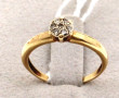 Bague en or 18 cts, poinçon tête d'aigle