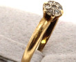 Bague en or 18 cts, poinçon tête d'aigle