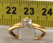 Bague en or 18 cts, poinçon tête d'aigle