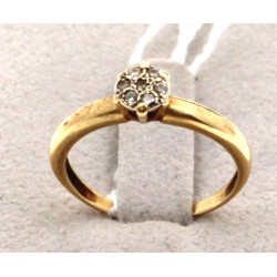 Bague en or 18 cts, poinçon tête d'aigle