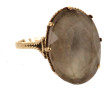 Bague en or 9 carats (375ème) sertie d'u