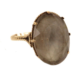 Bague en or 9 carats (375ème) sertie d'u