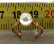 Bague en or jaune 18 carats, poinçon têt