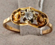 Bague ancienne en or jaune 18 carats, po