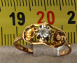 Bague ancienne en or jaune 18 carats, po