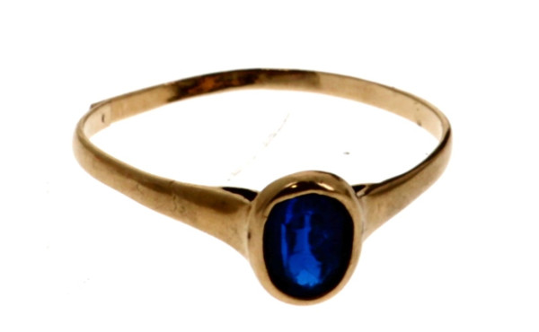 Bague (coupée) en or jaune 18 carats, po
