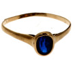 Bague (coupée) en or jaune 18 carats, po