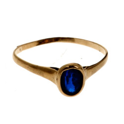 Bague (coupée) en or jaune 18 carats, po