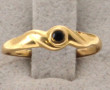 Petite bague en or jaune 18 cts, poinçon