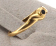 Petite bague en or jaune 18 cts, poinçon