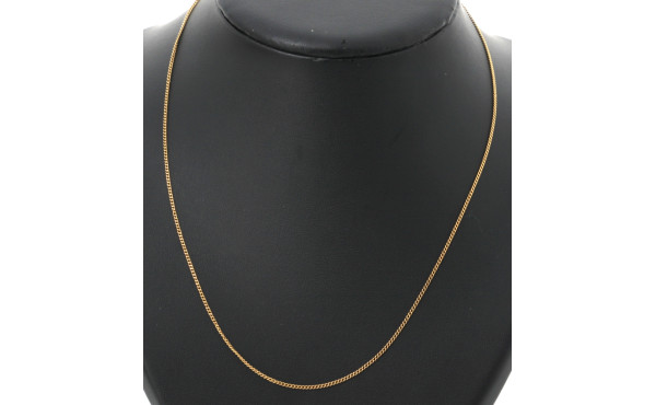 Chaîne en or 18 cts, poinçon tête d'aigl