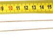 Chaîne en or 18 cts, poinçon tête d'aigl
