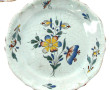 NEVERS XIXème - Assiette en faïence à dé