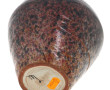 Original vase en céramique moucheté rose