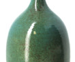 Pied de lampe ovoïde en céramique vert t
