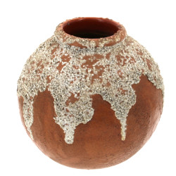 Louis DAGE - Petit vase boule en céramiq