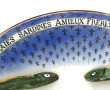 AMIEUX FRERES - Assiette en faïence fine