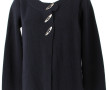 ROYAL MER - Gilet bleu marine en maille,