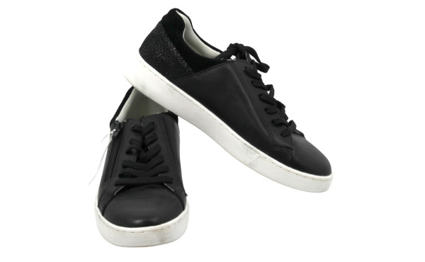 GIBAUD - Paire de baskets femme noires, 