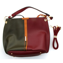 Sac fantaisie de dame à une anse, porté 