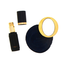 DIOR - Petit miroir de sac en métal doré