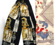 HERMES Paris - Echarpe en soie à bordure