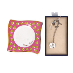 NINA RICCI - Pendentif façon nacre sur c