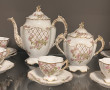 Service à café en porcelaine ancienne bl