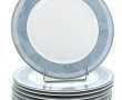 APILCO - 9 assiettes en porcelaine à déc