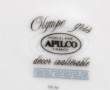 APILCO - 9 assiettes en porcelaine à déc
