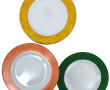 HAVILAND - 20 assiettes plates à bordure