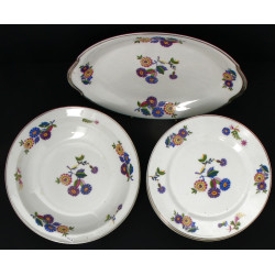 LIMOGES Art Déco - 8 assiettes plates, u