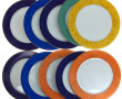 HAVILAND - 10 assiettes plates à bordure