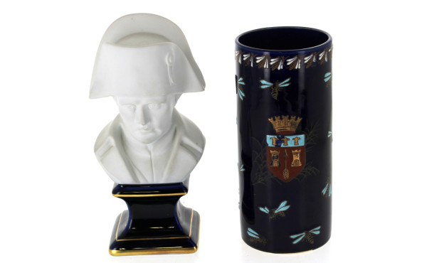 LIMOGES - Buste de Napoléon en biscuit b