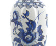 CHINE (Xxème) - Grand vase balustre en p