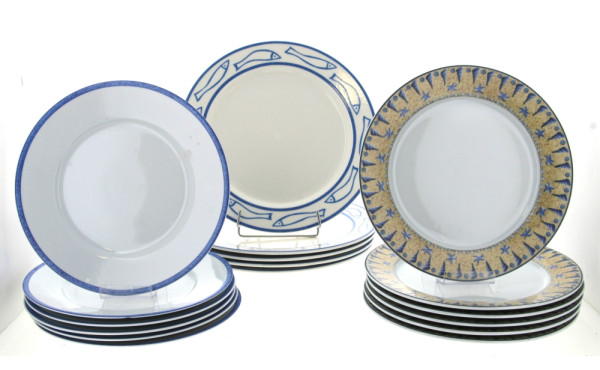 Thème BORD DE MER - 6 assiettes plates e