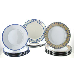 Thème BORD DE MER - 6 assiettes plates e