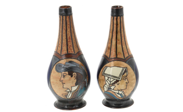 HB QUIMPER (Odetta) - Paire de vases pir