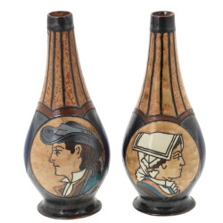 HB QUIMPER (Odetta) - Paire de vases pir