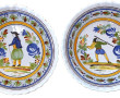 Paire de jattes creuses anciennes, avant