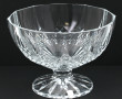Coupe sur piédouche en cristal, H 15,5 x