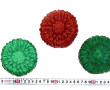 3 coffrets en verre moulé de forme flora