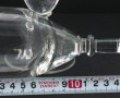 11 verres à pied anciens en verre, H 16 